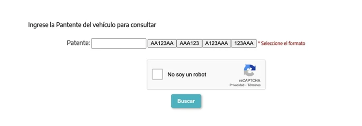 Paso 2 para consultar o cambiar el turno de la VTV en San Andres de Giles
